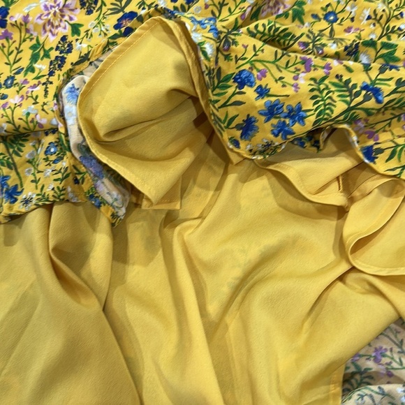 Old Navy Yellow Sundress Sleeveless Flutter Scoop size XLarge - Picture 6 of 7